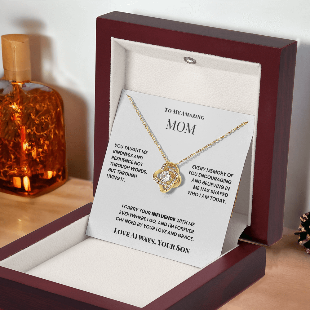 To Mom, from Son. Forever changed by your love and grace.