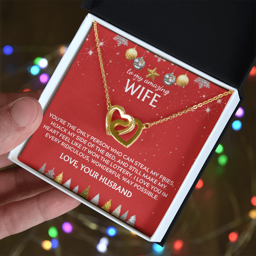 To wife, from husband. I love you in every way. Holiday card.