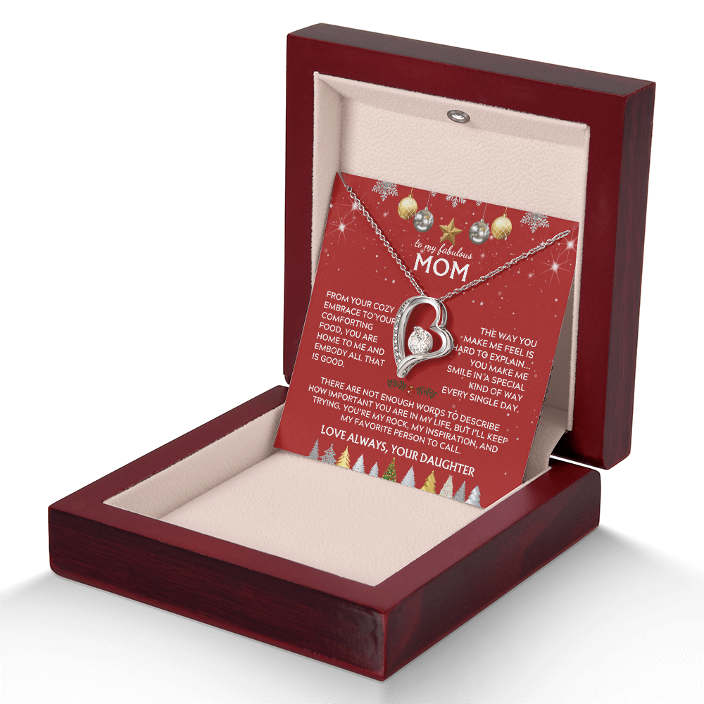 To Mom, from Daughter. You're my rock. Holiday card.