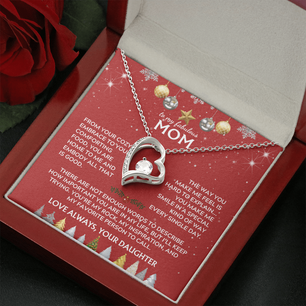 To Mom, from Daughter. You're my rock. Holiday card.