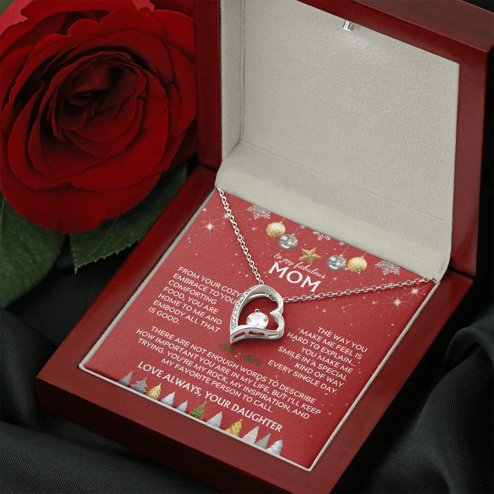 To Mom, from Daughter. You're my rock. Holiday card.