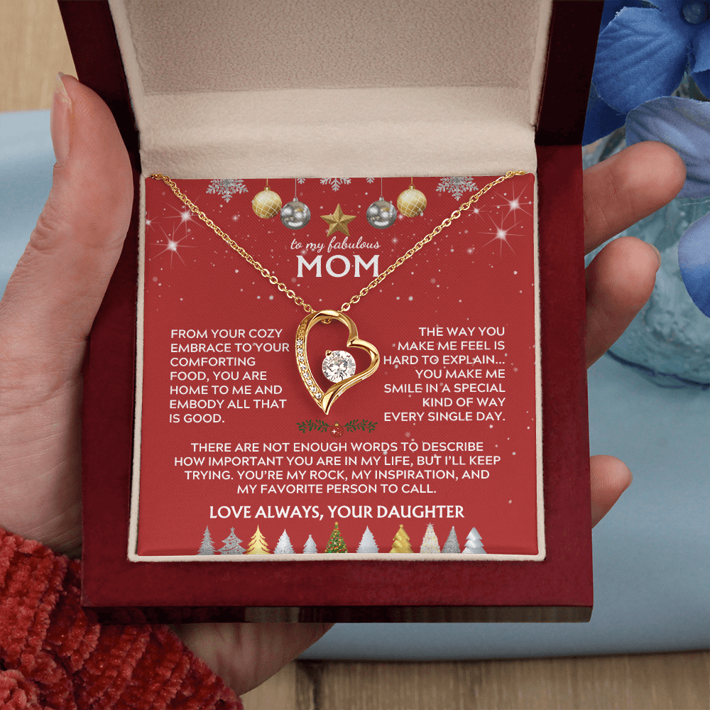 To Mom, from Daughter. You're my rock. Holiday card.