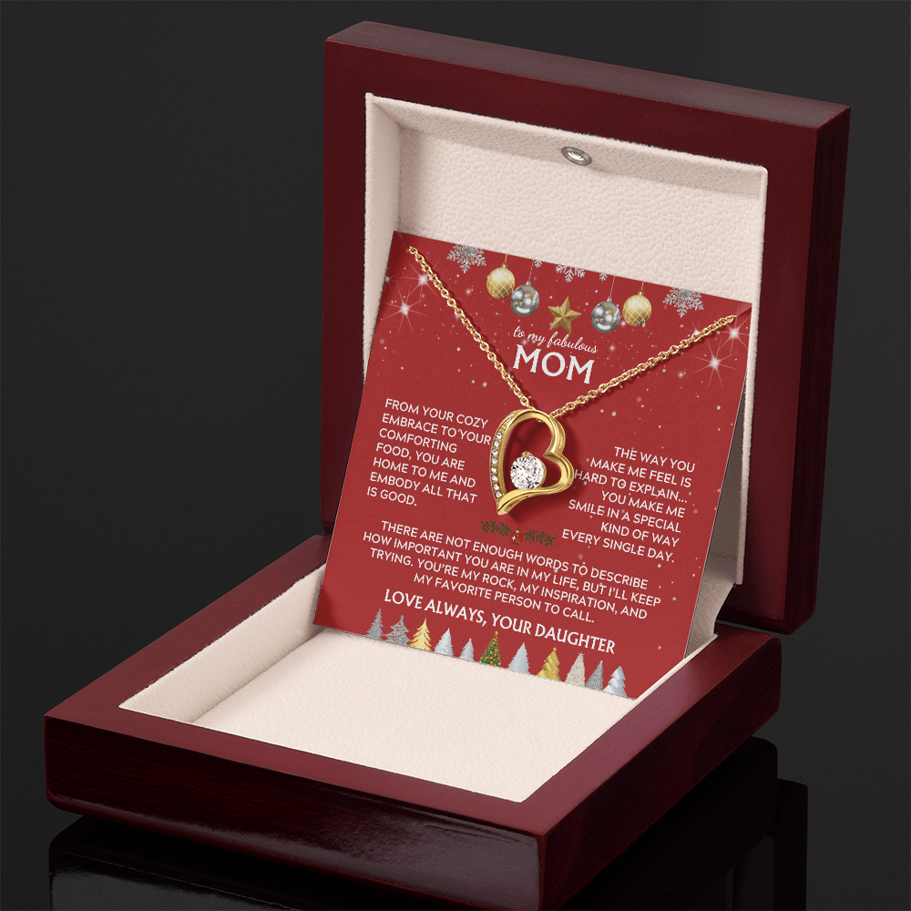 To Mom, from Daughter. You're my rock. Holiday card.