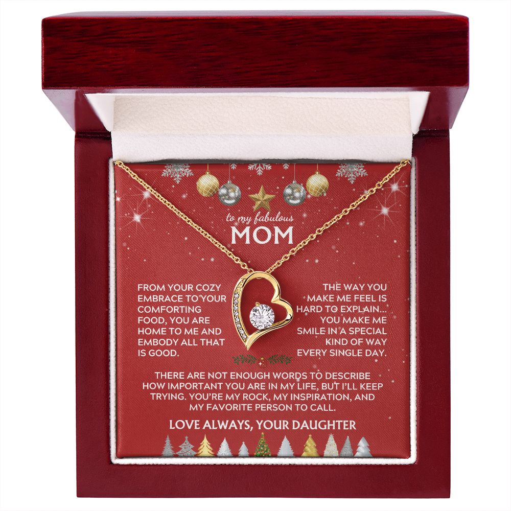 To Mom, from Daughter. You're my rock. Holiday card.