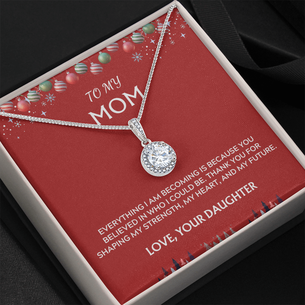 To Mom, Love Daughter. Thank you for believing in me.