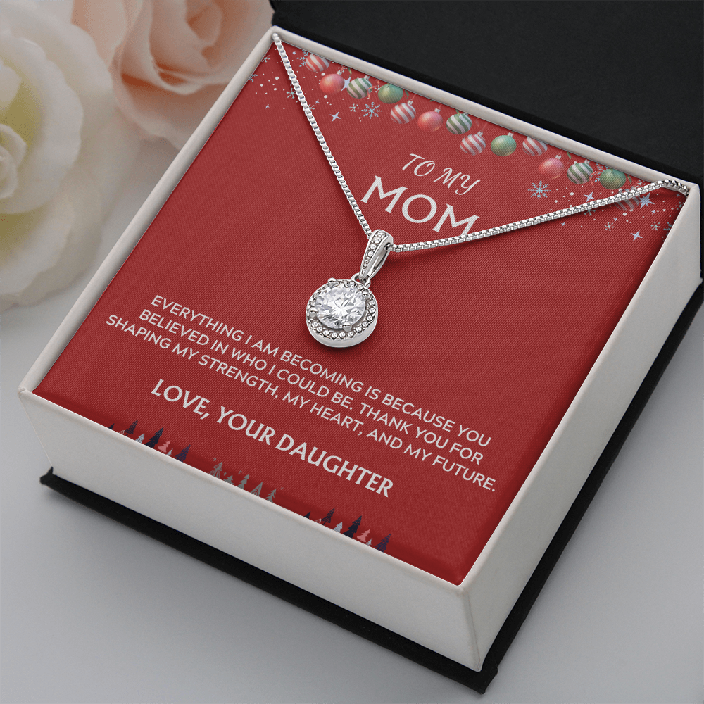 To Mom, Love Daughter. Thank you for believing in me.