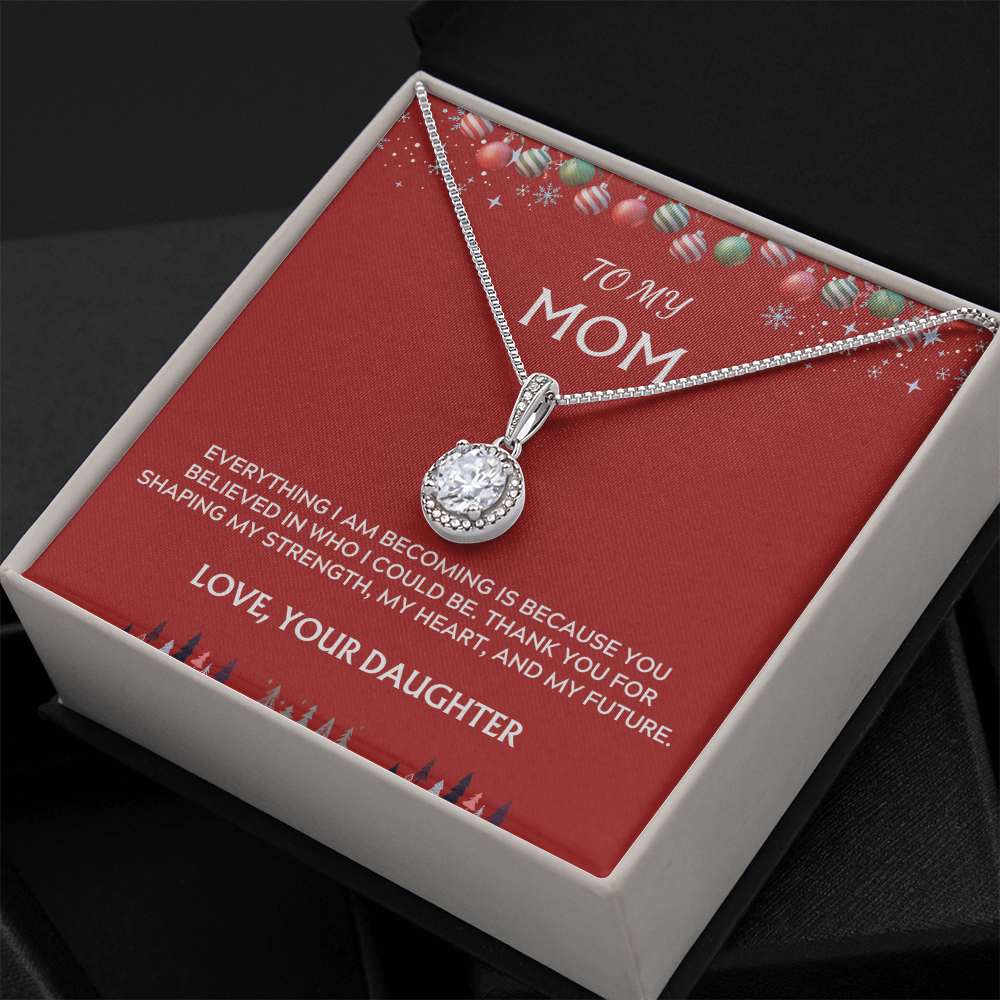 To Mom, Love Daughter. Thank you for believing in me.