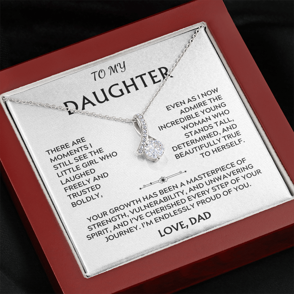 To Daughter, from Dad. I've cherished every step of your journey.