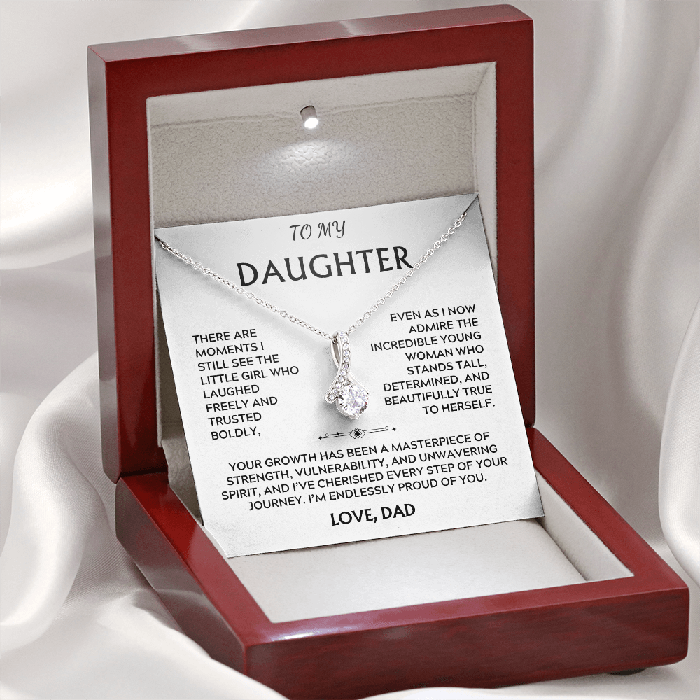 To Daughter, from Dad. I've cherished every step of your journey.