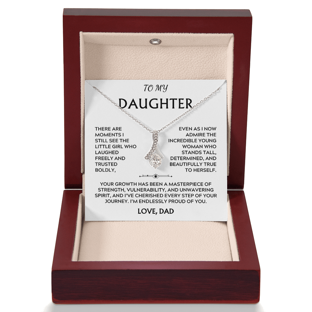 To Daughter, from Dad. I've cherished every step of your journey.