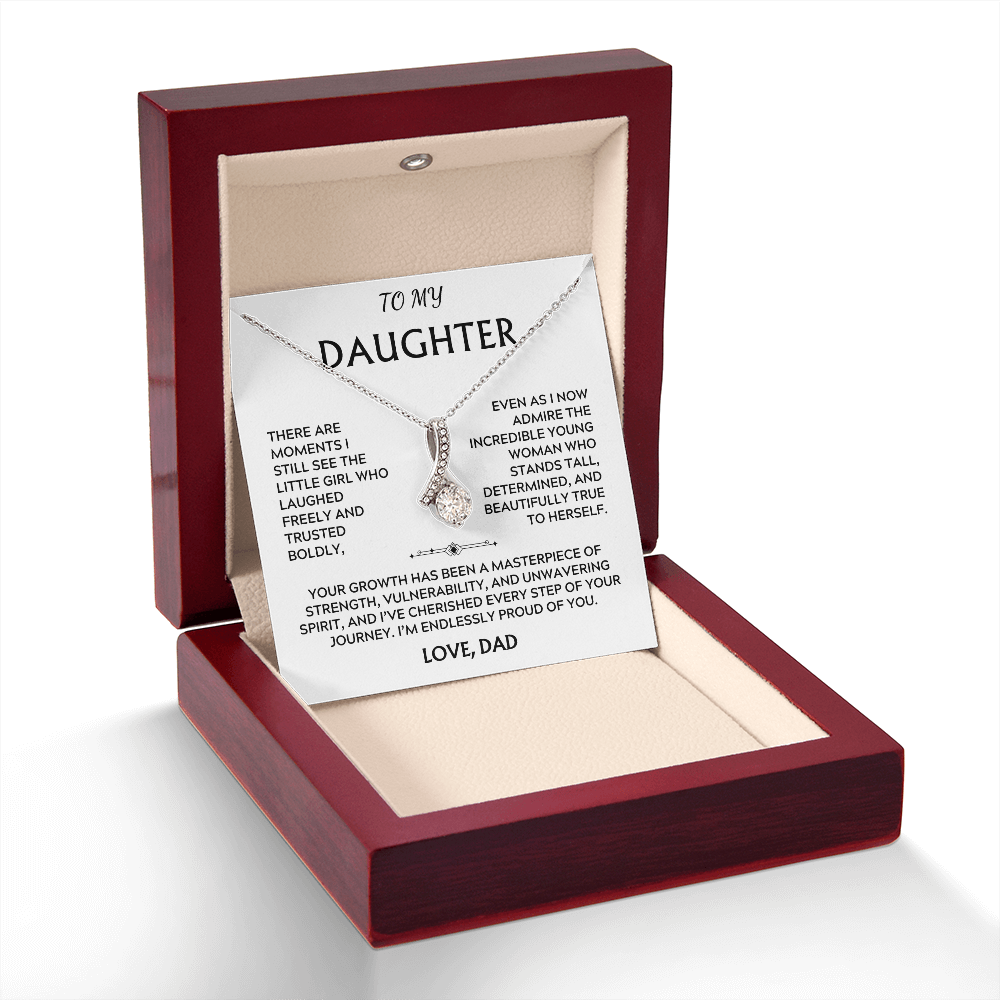 To Daughter, from Dad. I've cherished every step of your journey.