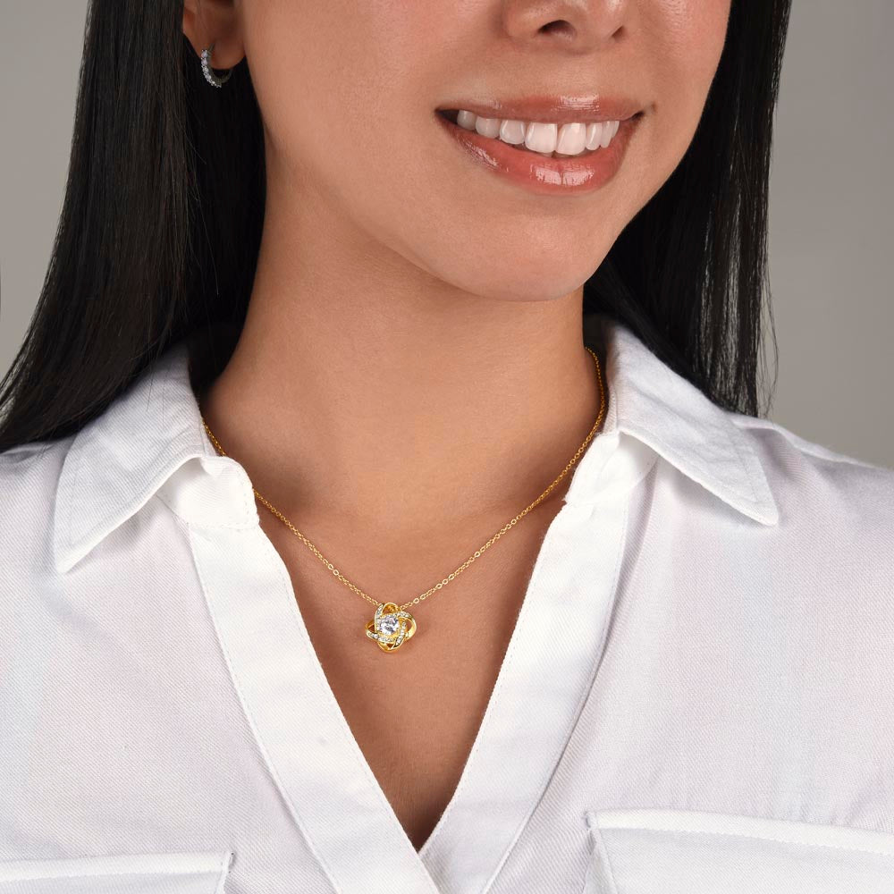 You Are My Favorite Forever - Happy Valentine's Day Love Knot Necklace