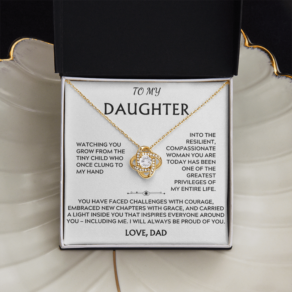 To Daughter, from Dad. I will always be proud of you.