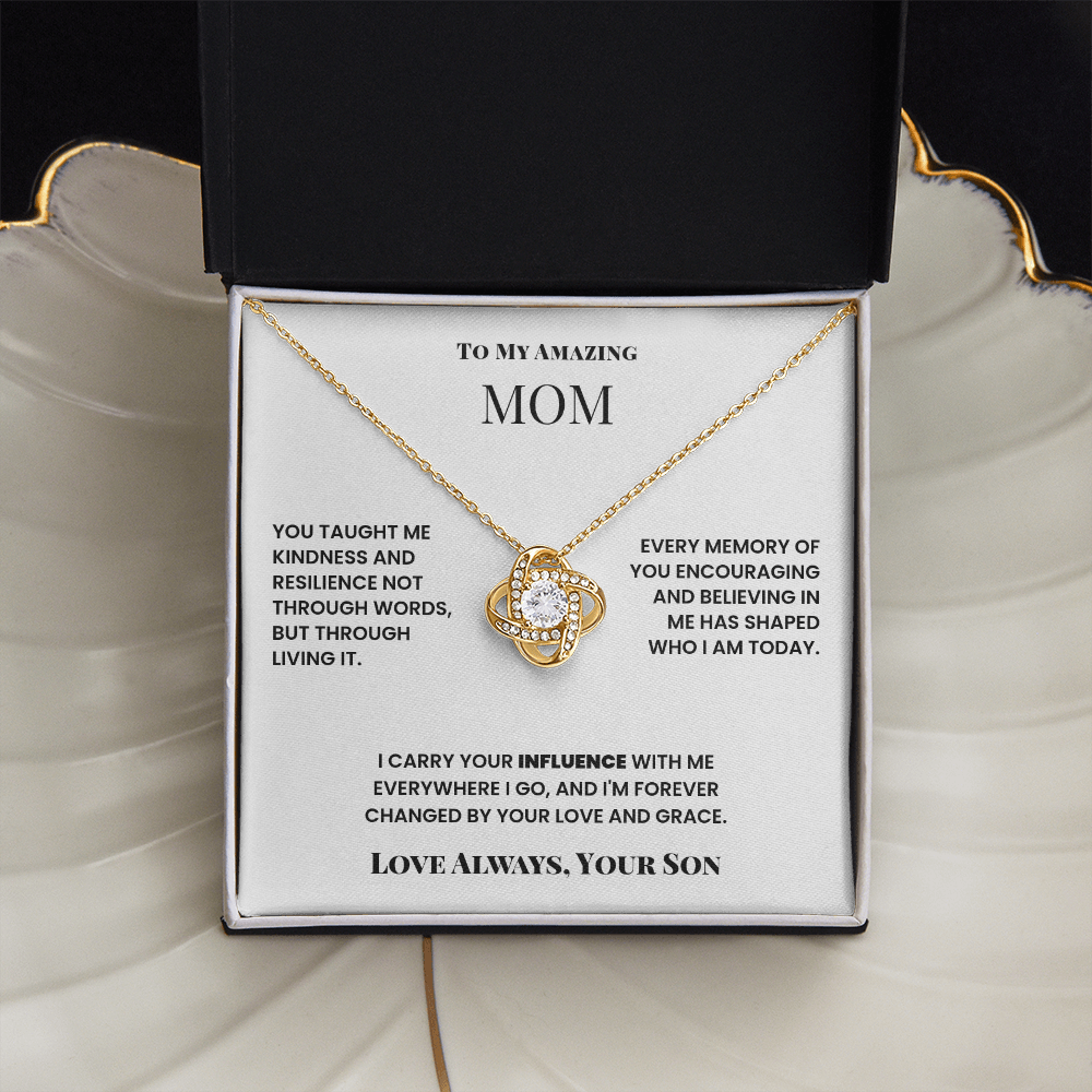 To Mom, from Son. Forever changed by your love and grace.