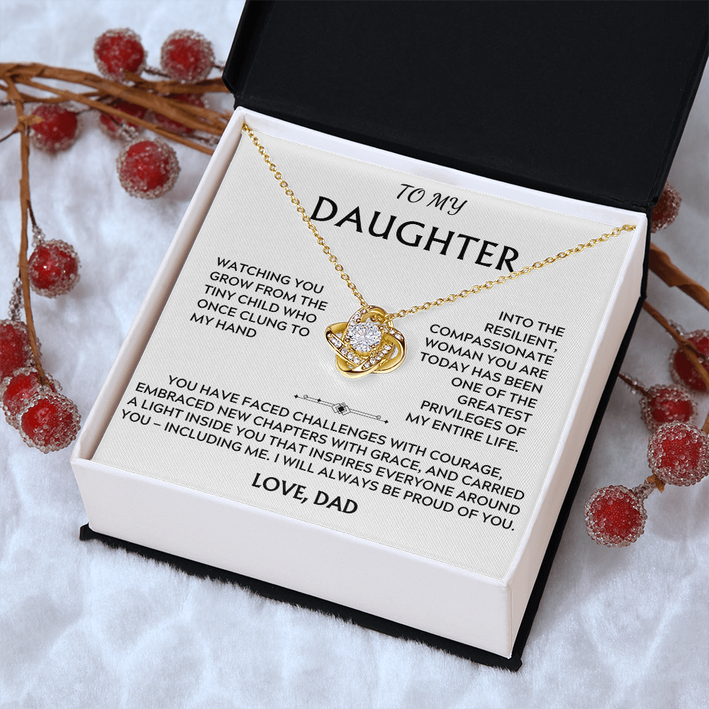 To Daughter, from Dad. I will always be proud of you.