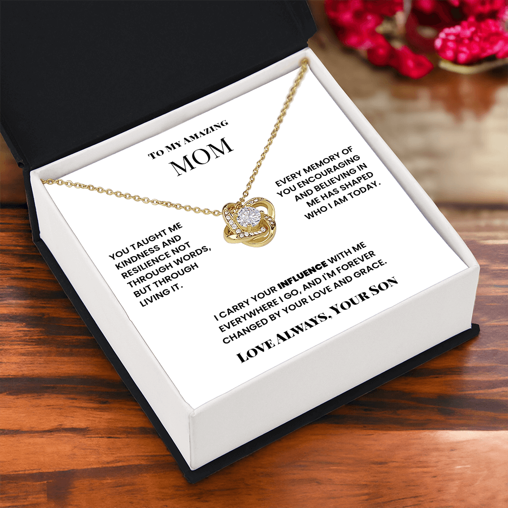 To Mom, from Son. Forever changed by your love and grace.