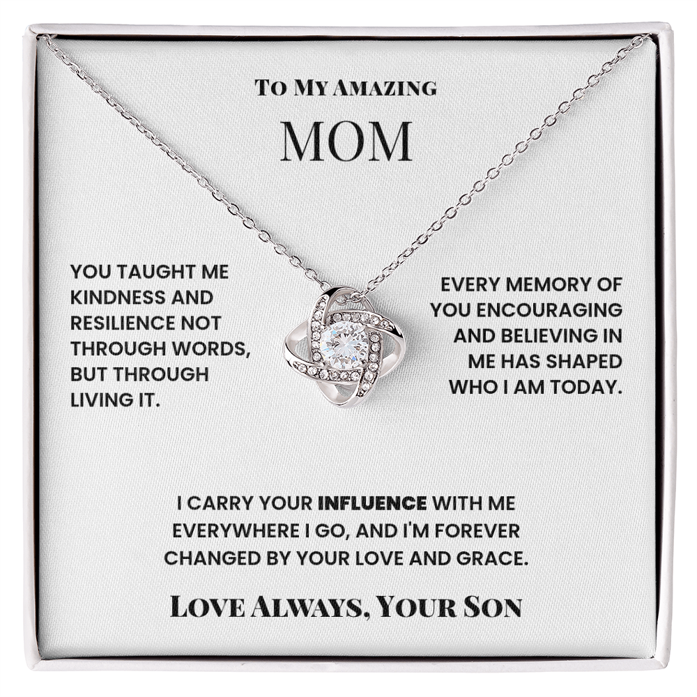To Mom, from Son. Forever changed by your love and grace.