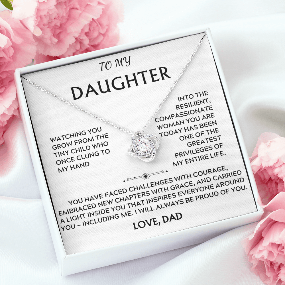 To Daughter, from Dad. I will always be proud of you.