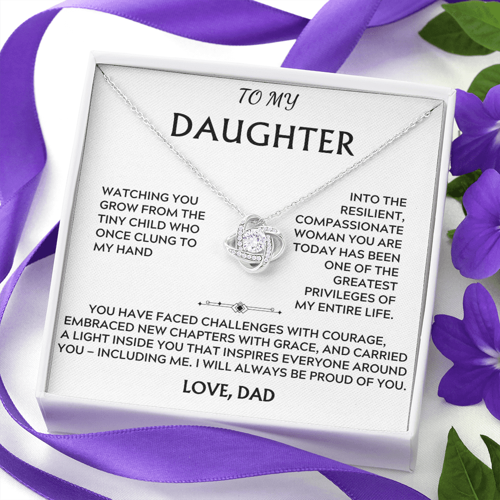 To Daughter, from Dad. I will always be proud of you.