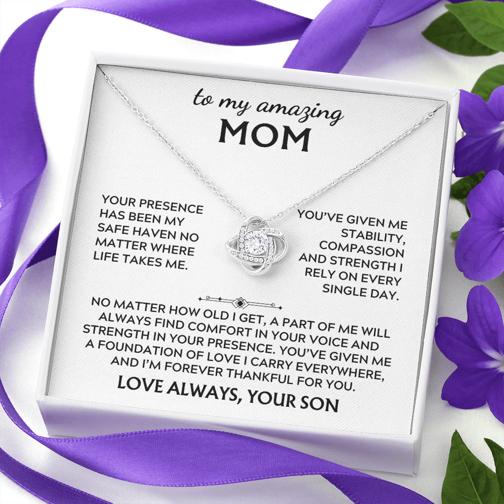 To Mom, from Son. I'm forever thankful for you.