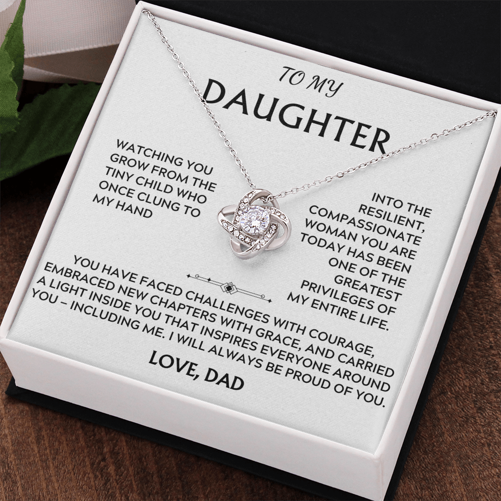 To Daughter, from Dad. I will always be proud of you.