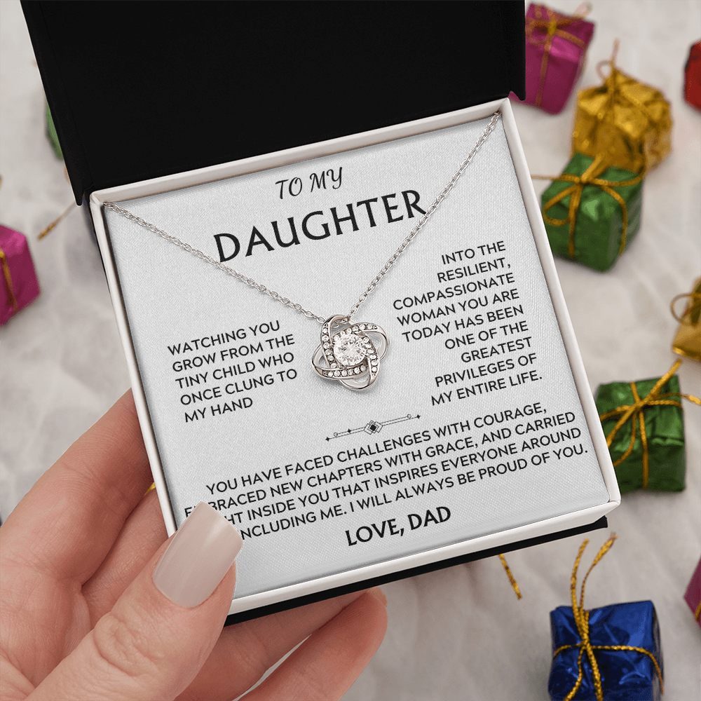 To Daughter, from Dad. I will always be proud of you.