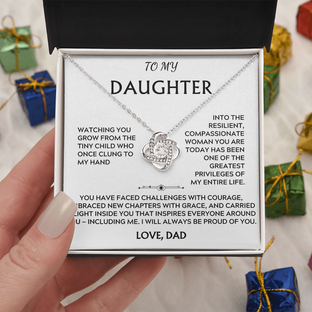 To Daughter, from Dad. I will always be proud of you.