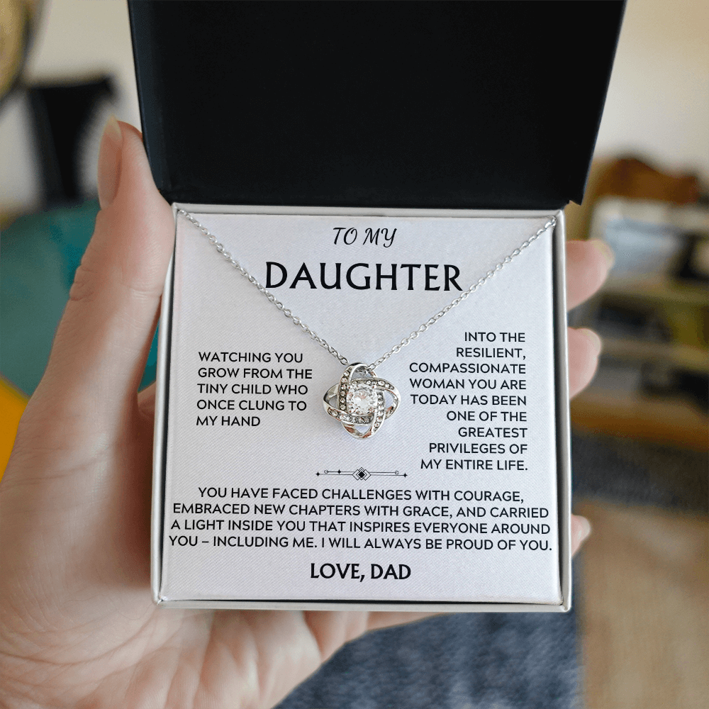To Daughter, from Dad. I will always be proud of you.