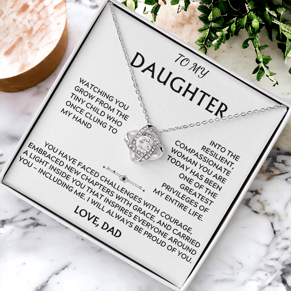 To Daughter, from Dad. I will always be proud of you.