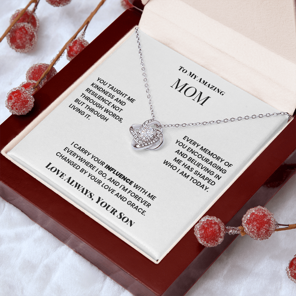 To Mom, from Son. Forever changed by your love and grace.