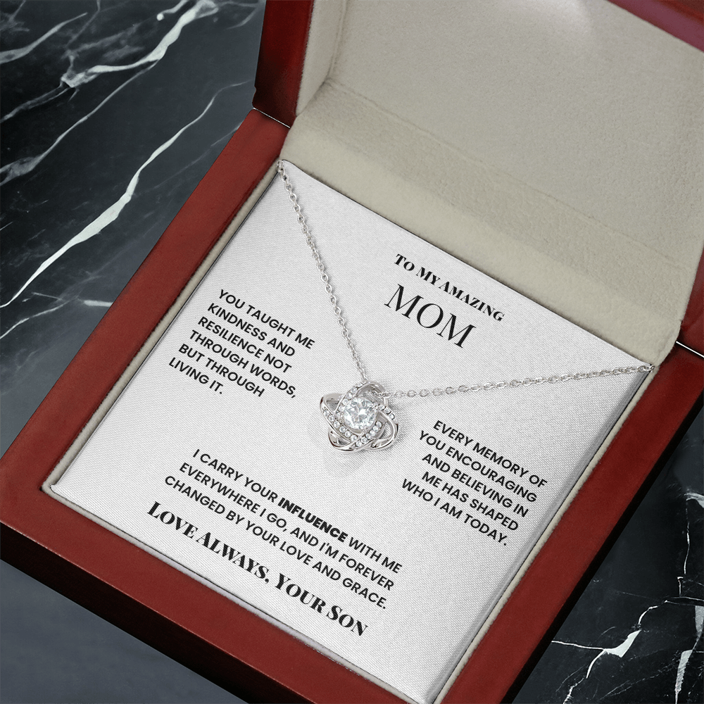 To Mom, from Son. Forever changed by your love and grace.