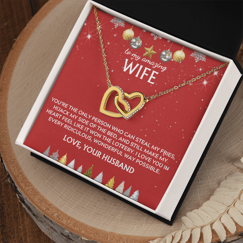 To wife, from husband. I love you in every way. Holiday card.