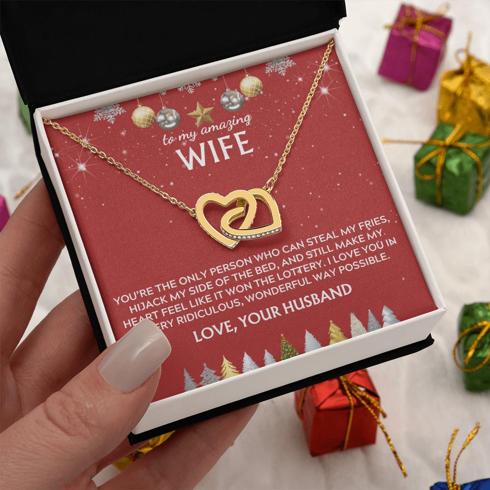 To wife, from husband. I love you in every way. Holiday card.