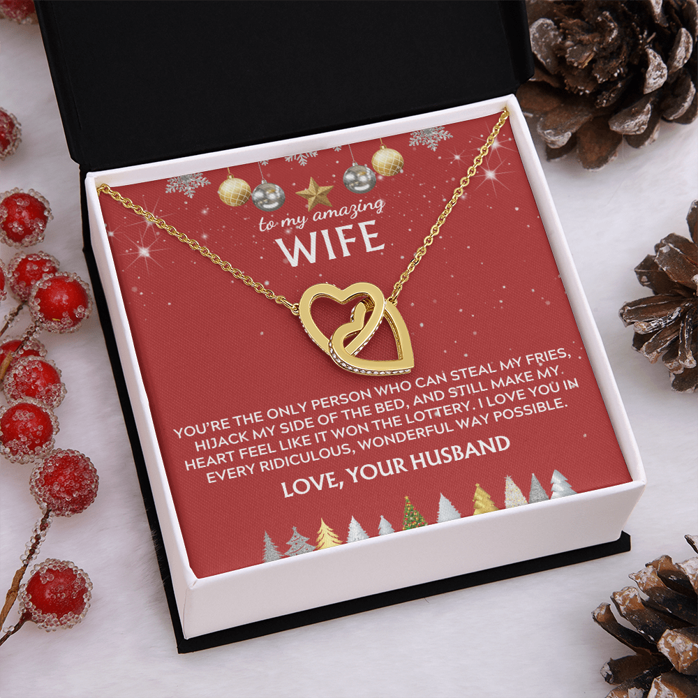 To wife, from husband. I love you in every way. Holiday card.