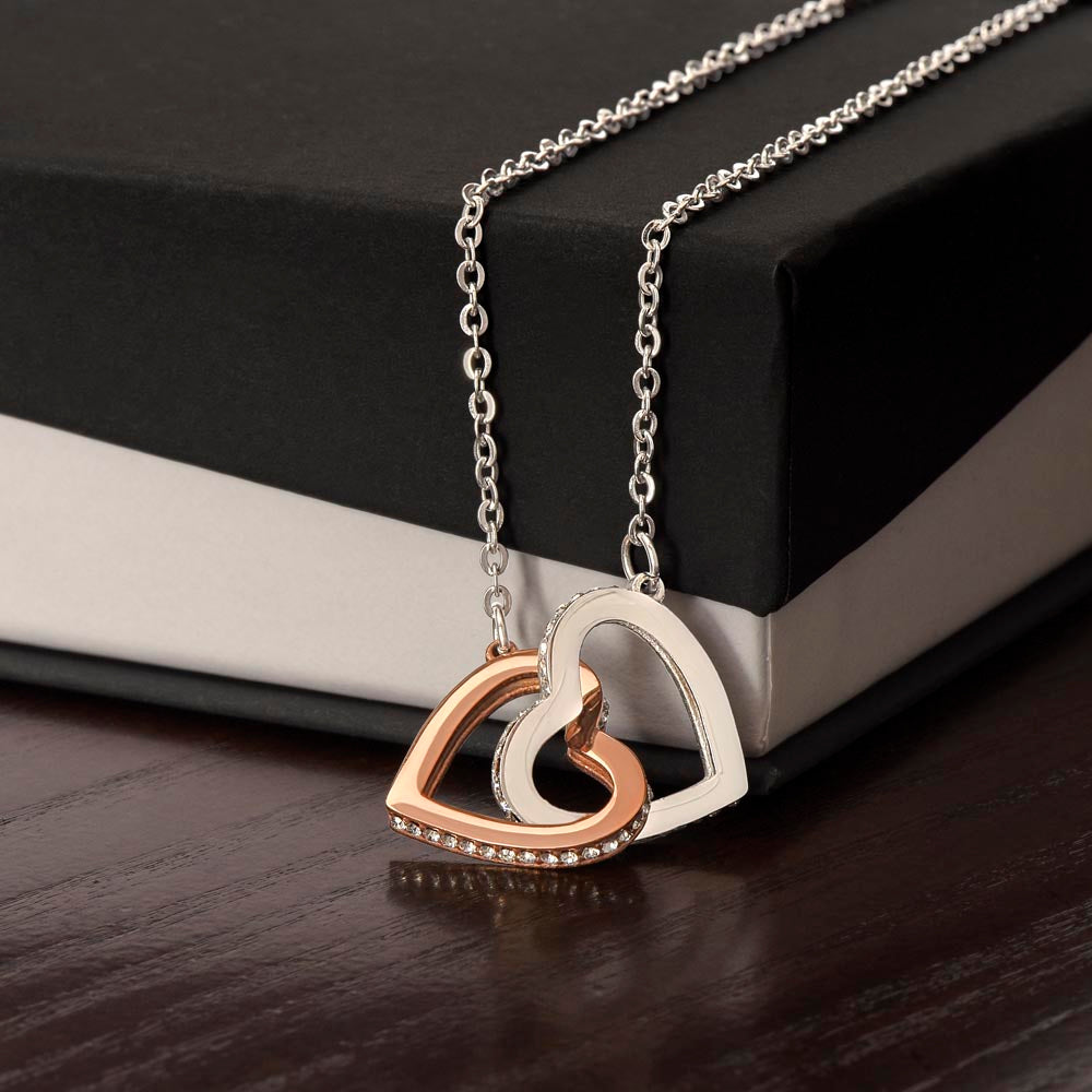 To Daughter, from Mom. Loving, heartfelt, warmhearted necklace.