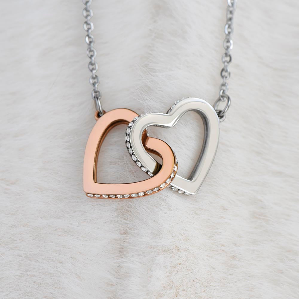 To Daughter, from Mom. Loving, heartfelt, warmhearted necklace.