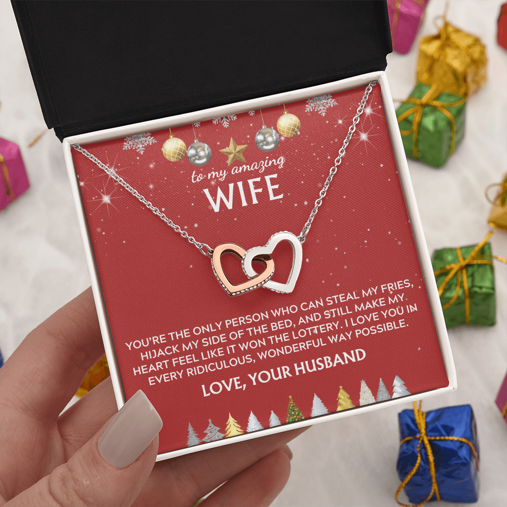 To wife, from husband. I love you in every way. Holiday card.