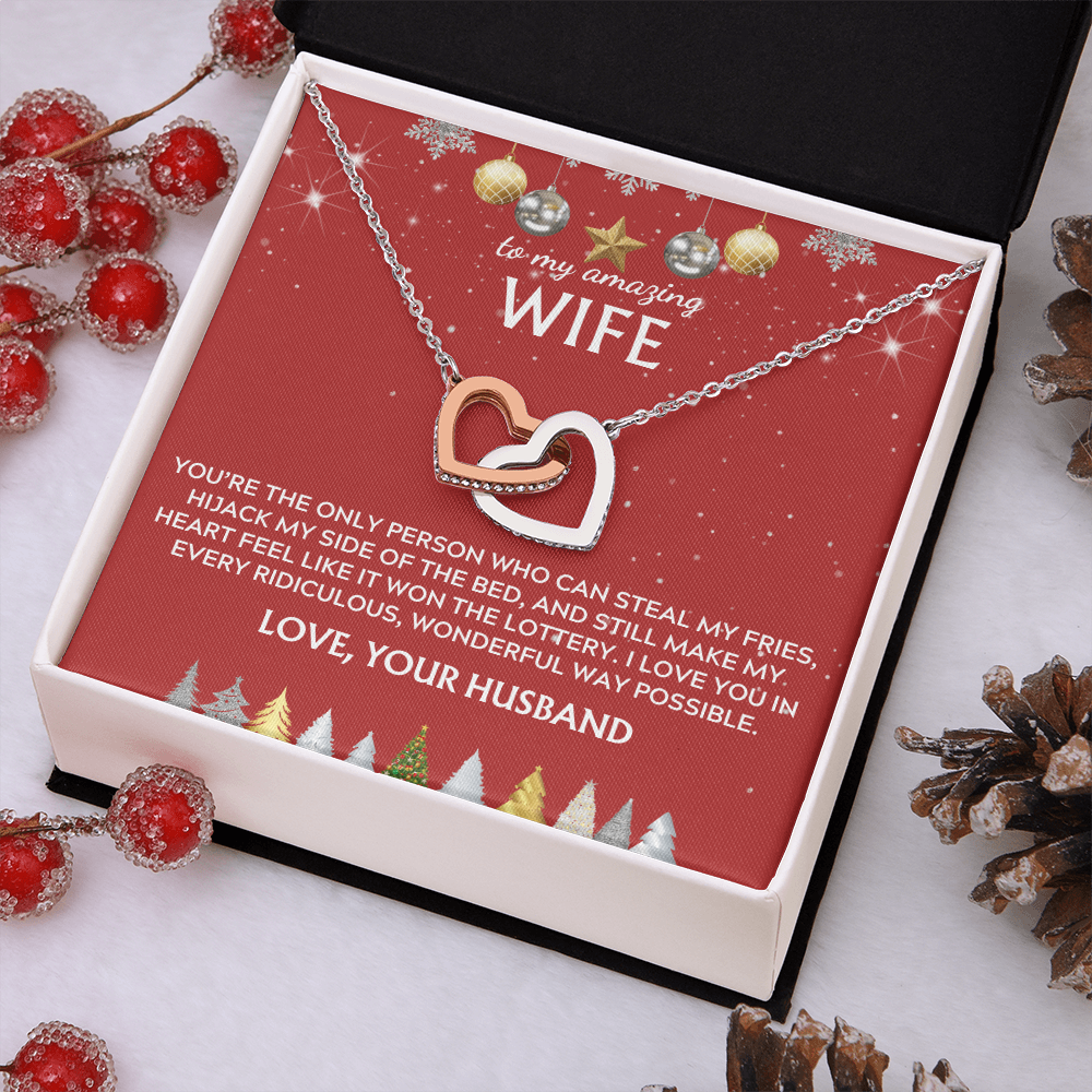 To wife, from husband. I love you in every way. Holiday card.