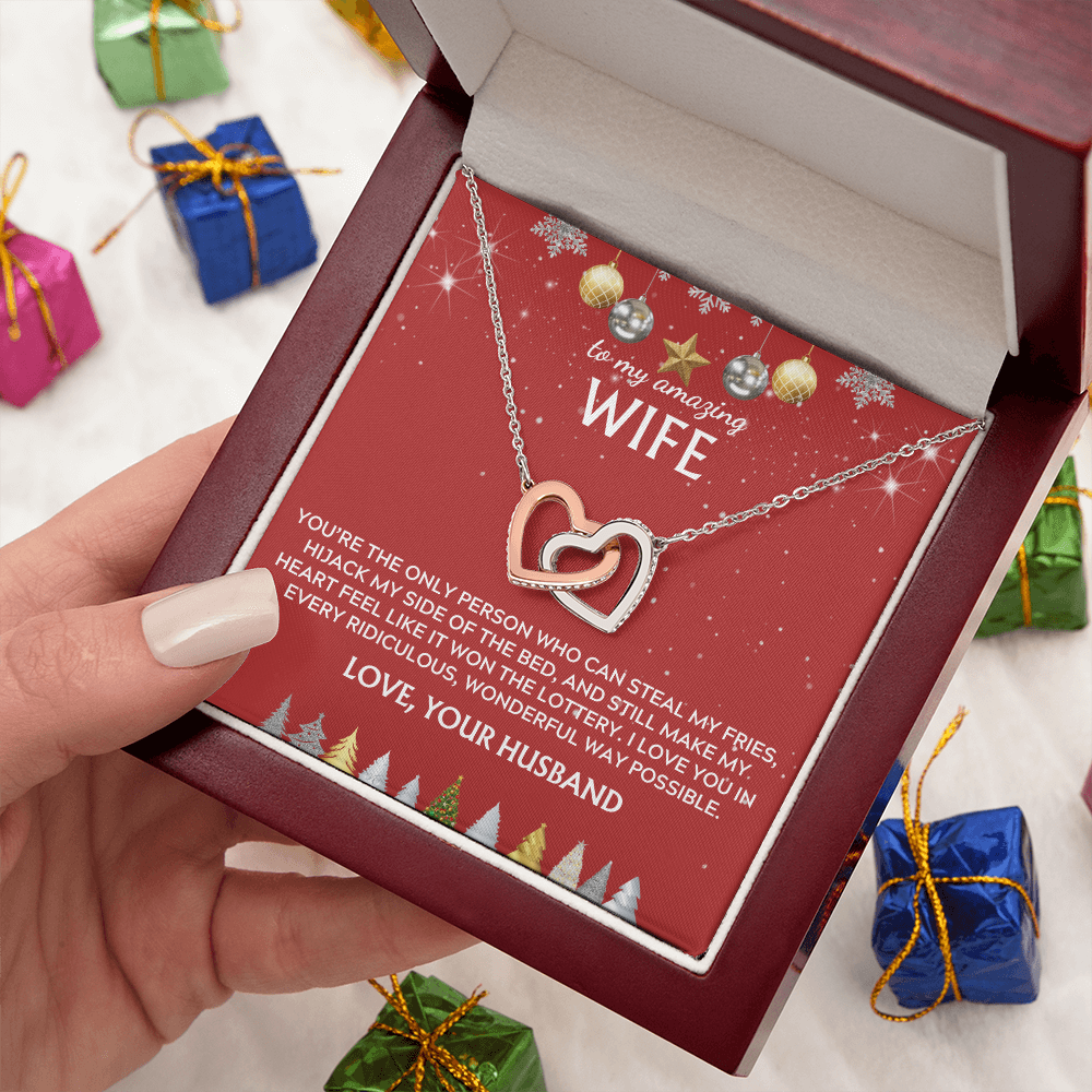 To wife, from husband. I love you in every way. Holiday card.