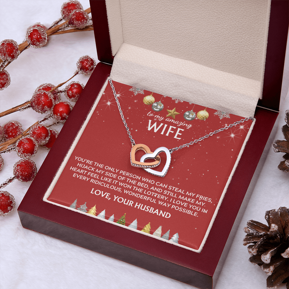 To wife, from husband. I love you in every way. Holiday card.