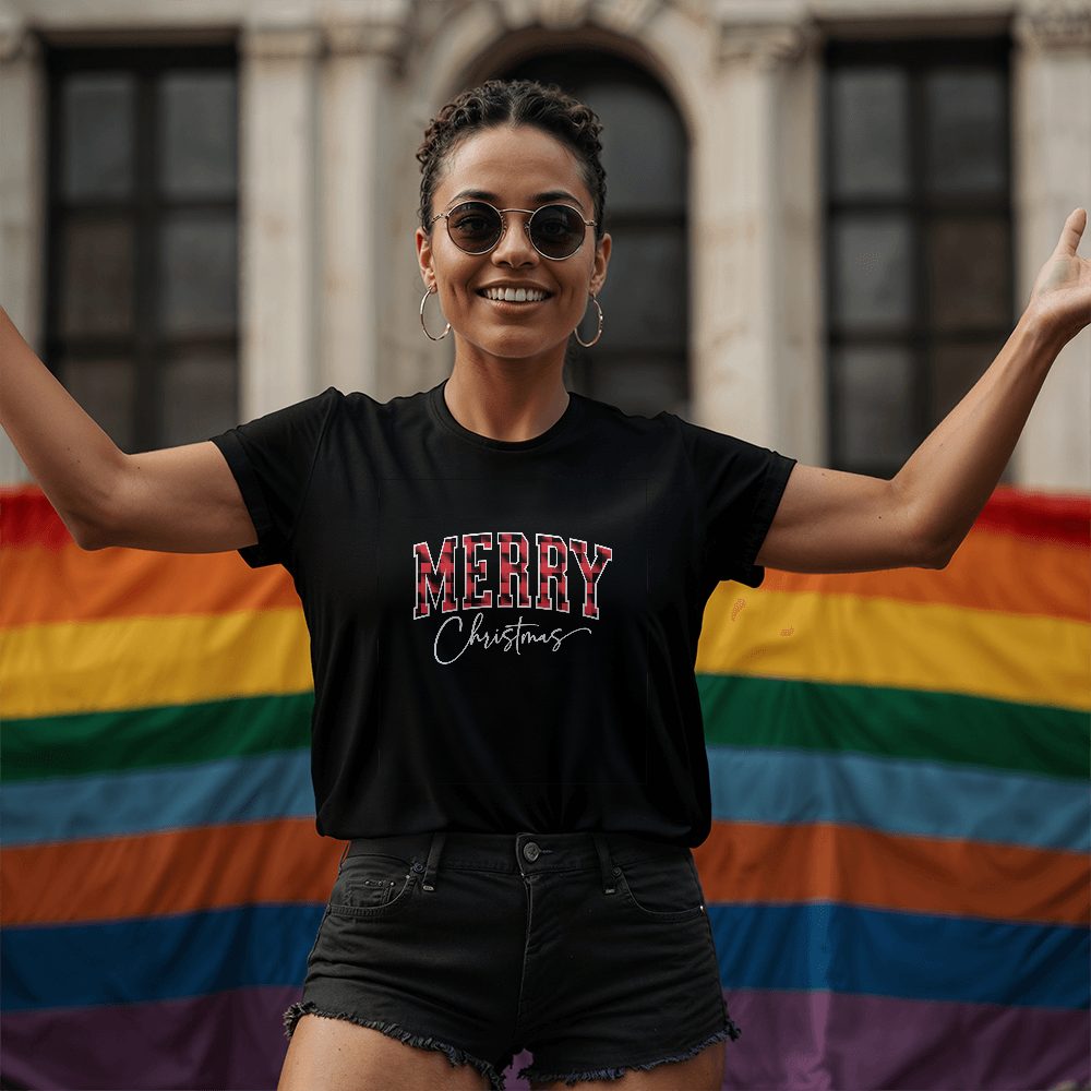 Merry Christmas T-shirt - Black