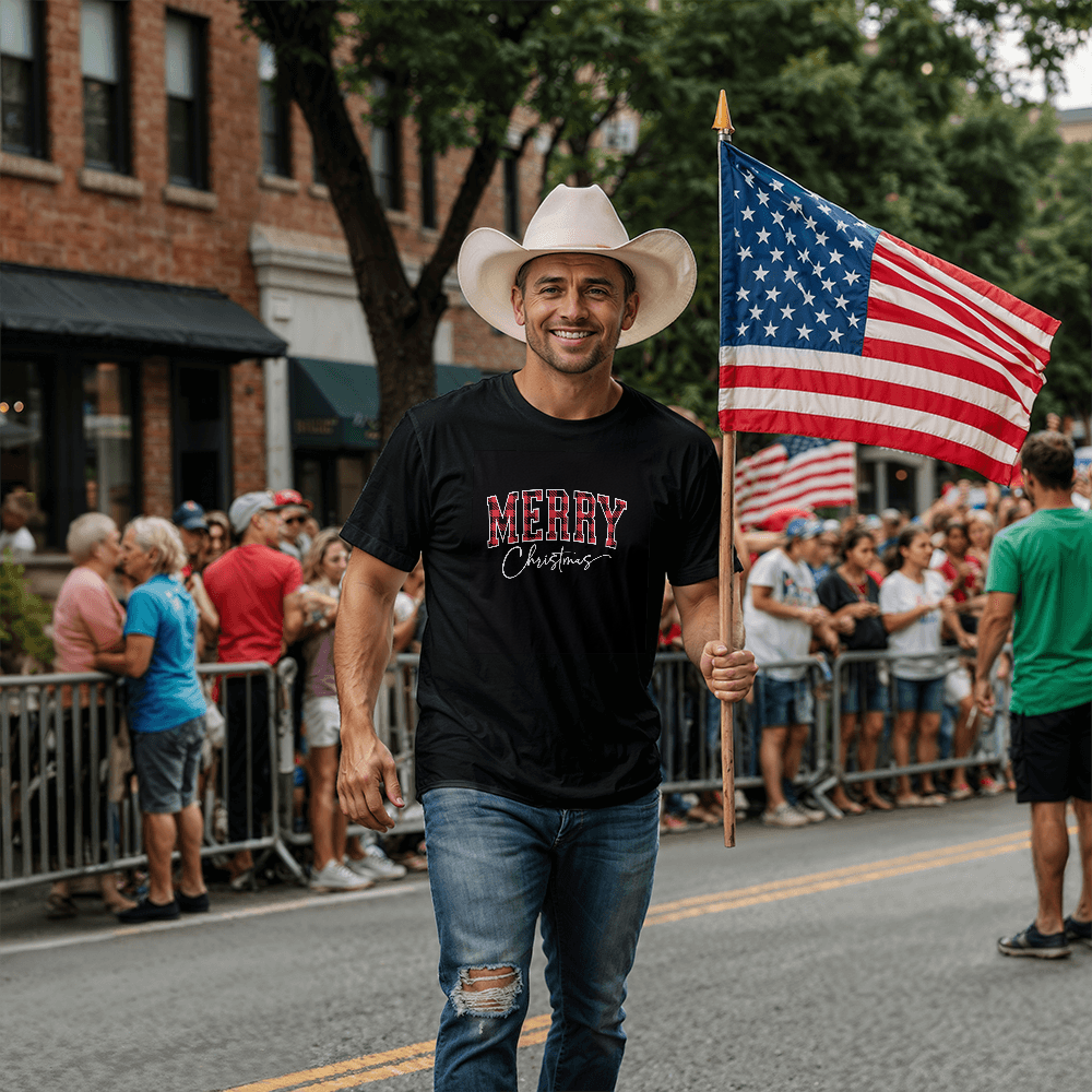 Merry Christmas T-shirt - Black