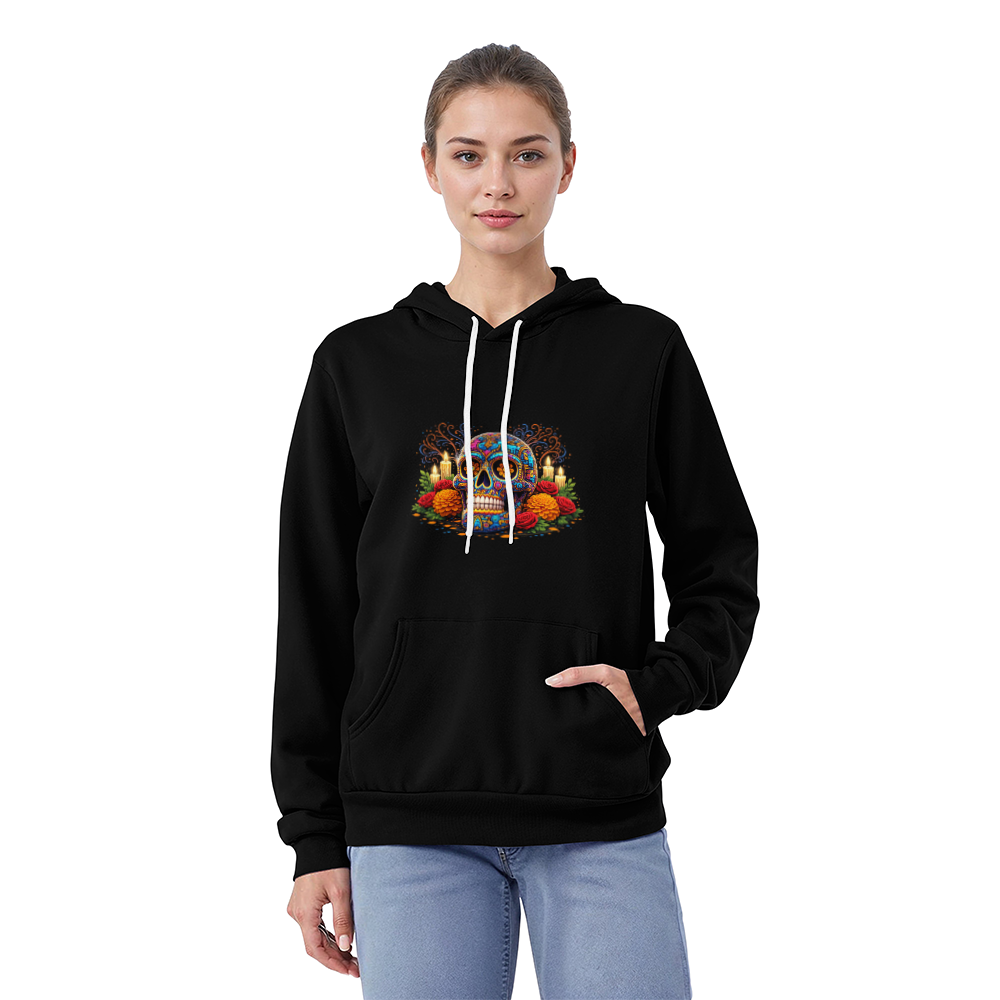 Vibrant Día de Muertos Skull Design