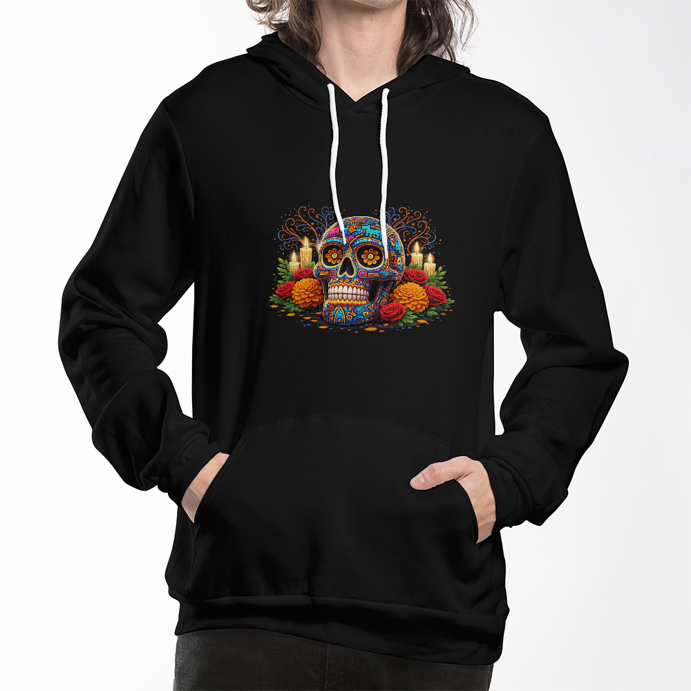 Vibrant Día de Muertos Skull Design