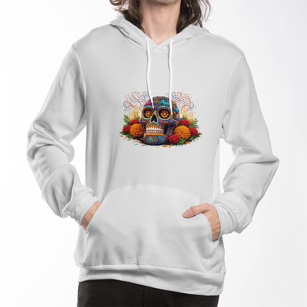 Vibrant Día de Muertos Skull Design