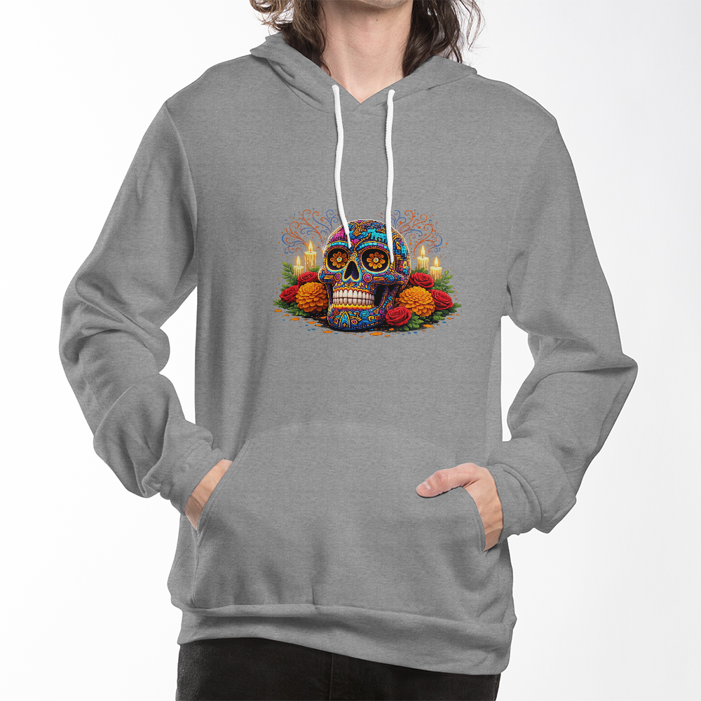 Vibrant Día de Muertos Skull Design