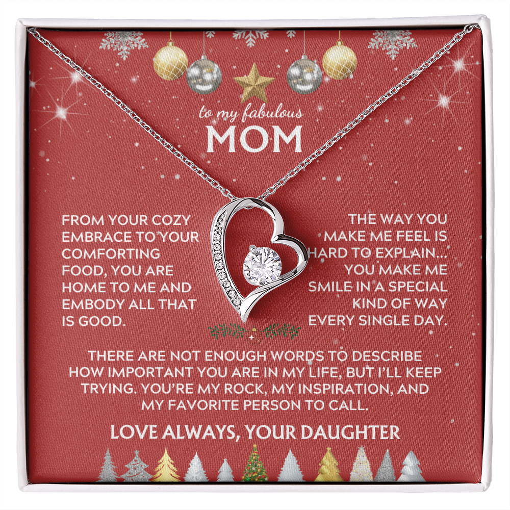 To Mom, from Daughter. You're my rock. Holiday card.