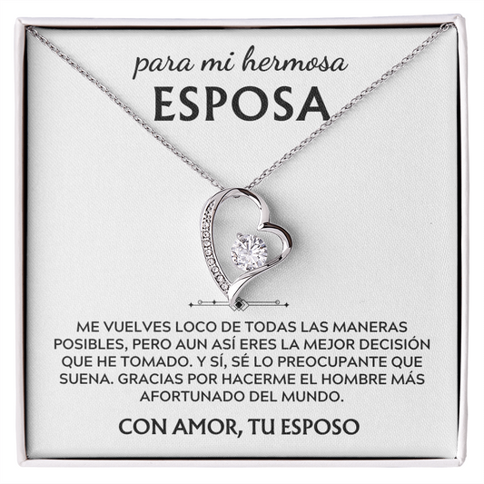 Mi amada esposa... La vida es un dulce viaje contigo a mi lado.