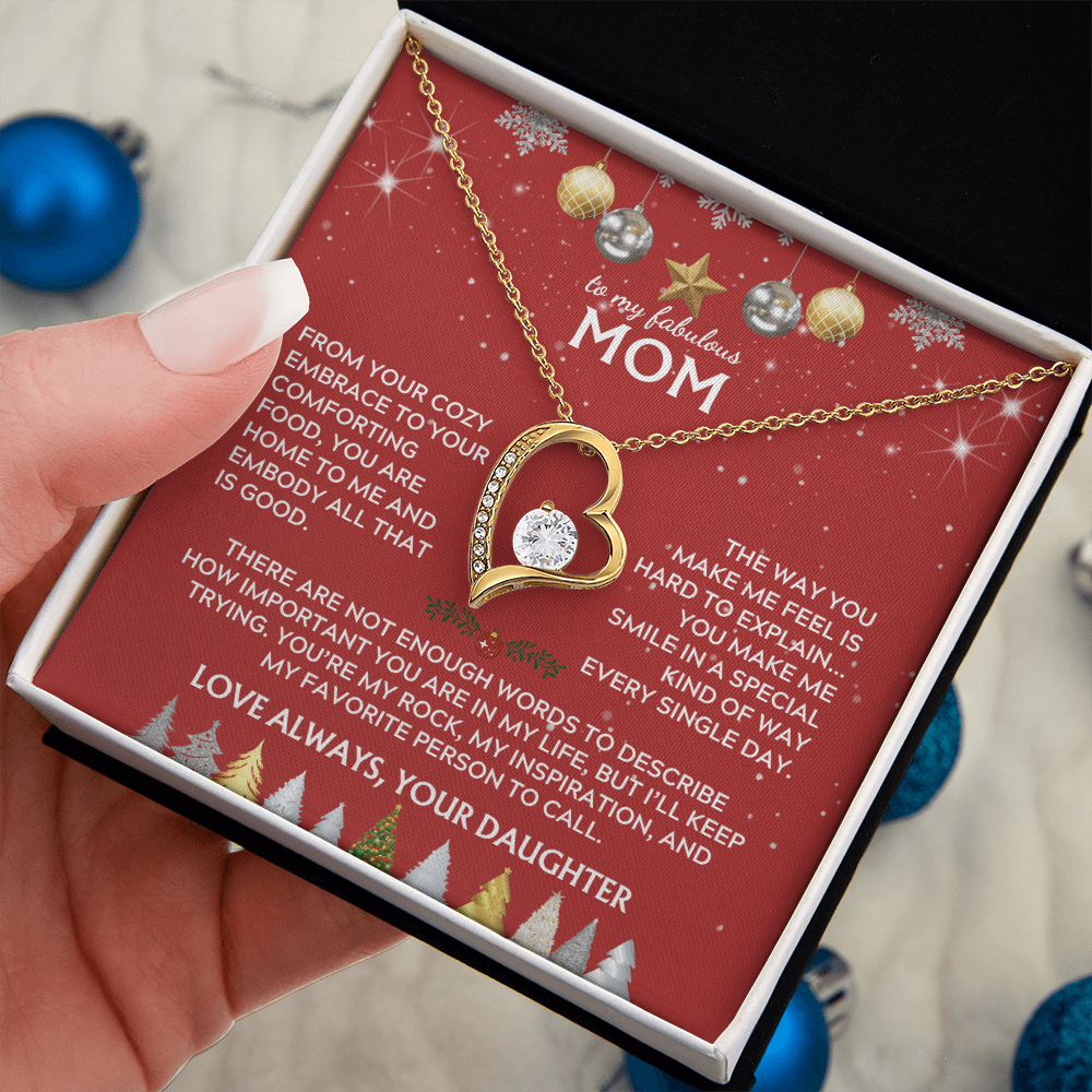 To Mom, from Daughter. You're my rock. Holiday card.