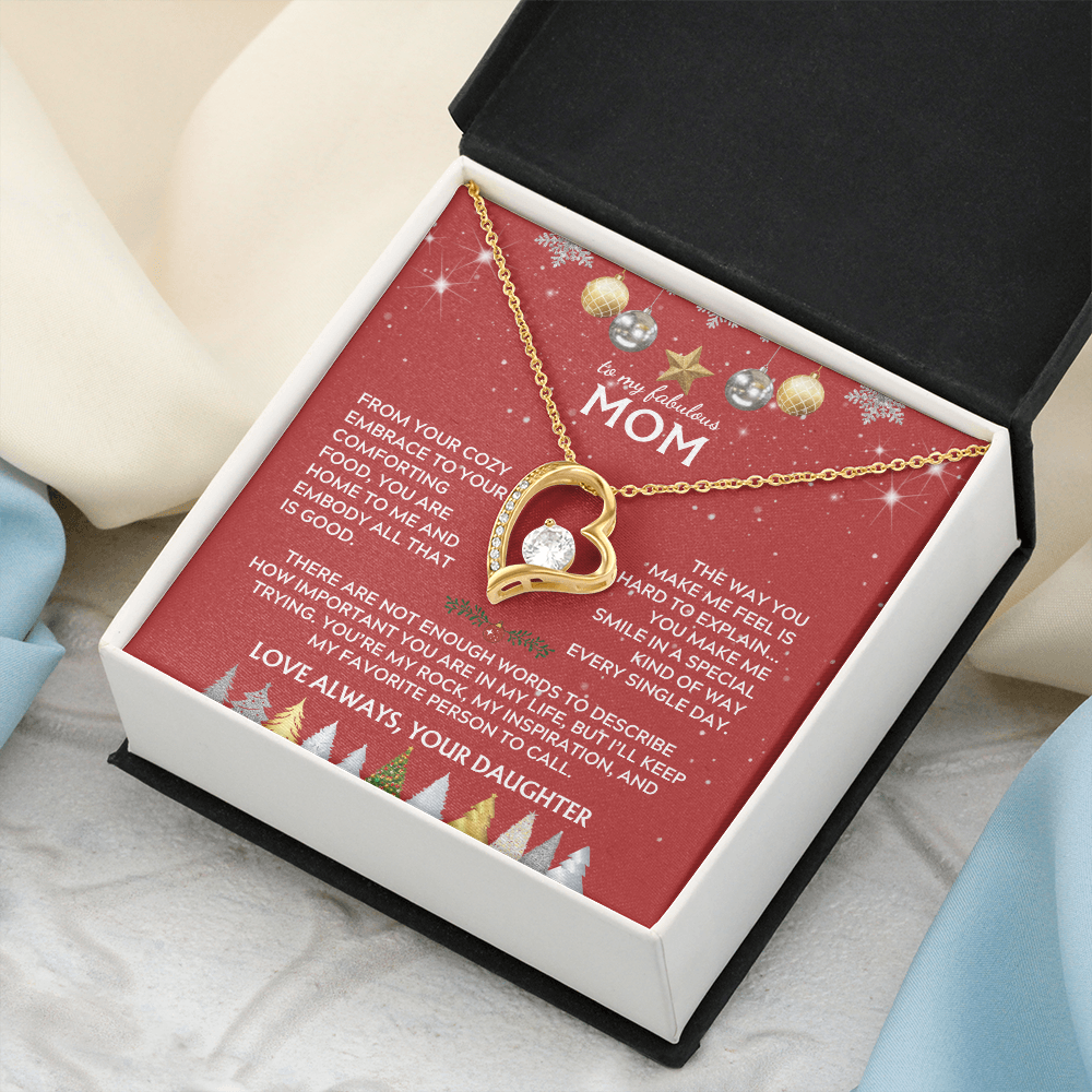 To Mom, from Daughter. You're my rock. Holiday card.